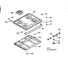 Kenmore 9116038110 maintop section diagram