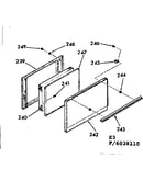 Oven door section