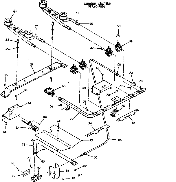 Burner section
