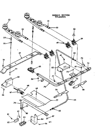 Burner section