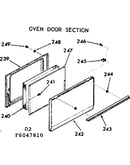 Oven door section