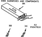 Kenmore 9116047810 wire harnesses and components diagram