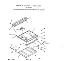 Kenmore 9116047811 backguard and main top section diagram