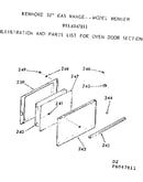 Oven door section
