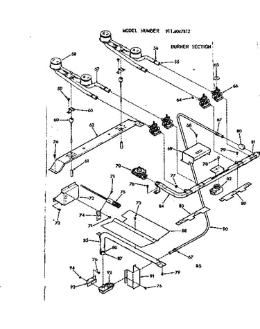 Burner section