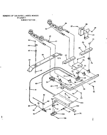 Burner section