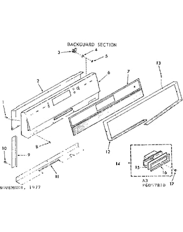 Backguard section