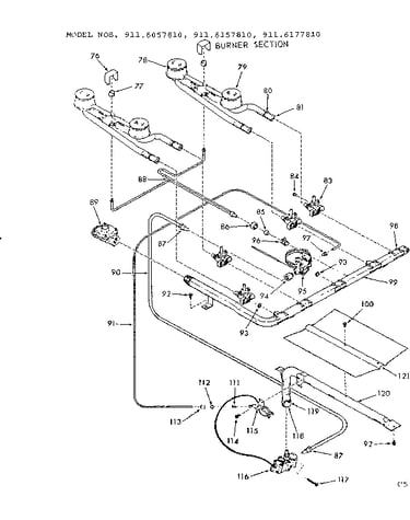 Burner section