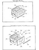 Oven door section