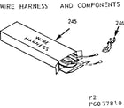 Kenmore 9116157810 wire harness and components diagram