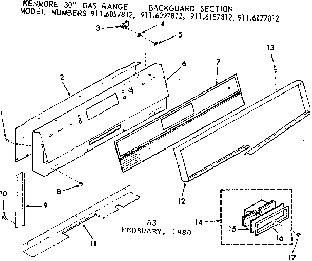 Backguard section