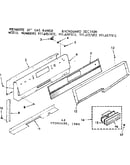 Backguard section