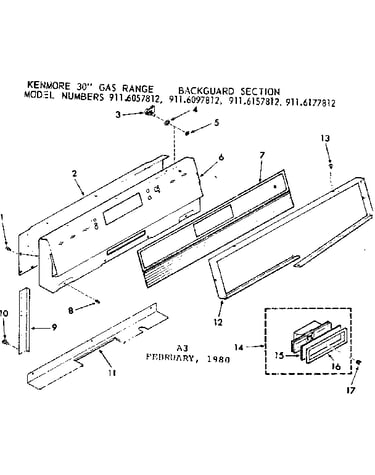 Backguard section