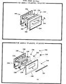 Oven door section