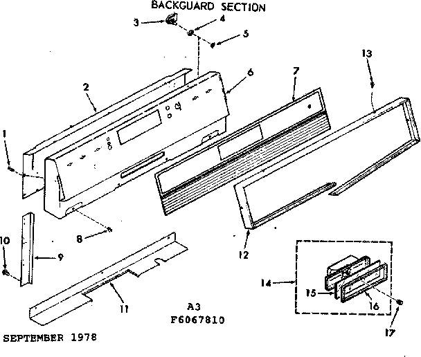 Backguard section