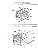 Oven door section