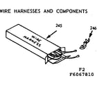 Kenmore 9116187810 wire harnesses and components diagram