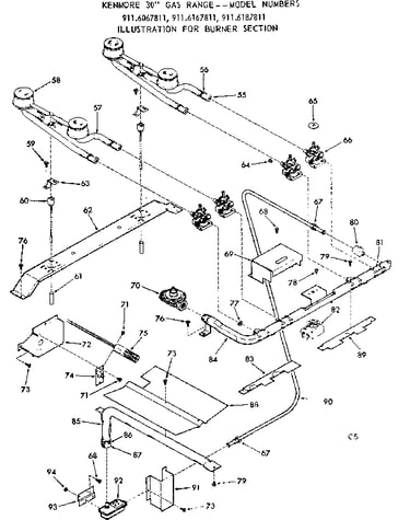 Burner section