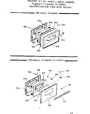 Oven door section