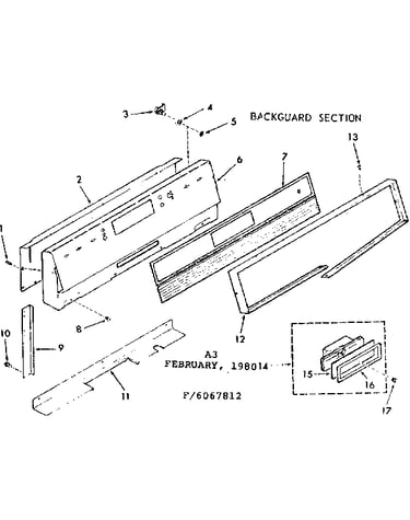 Backguard section