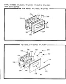 Oven door section