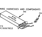 Kenmore 9116067812 wire harnesses and components diagram