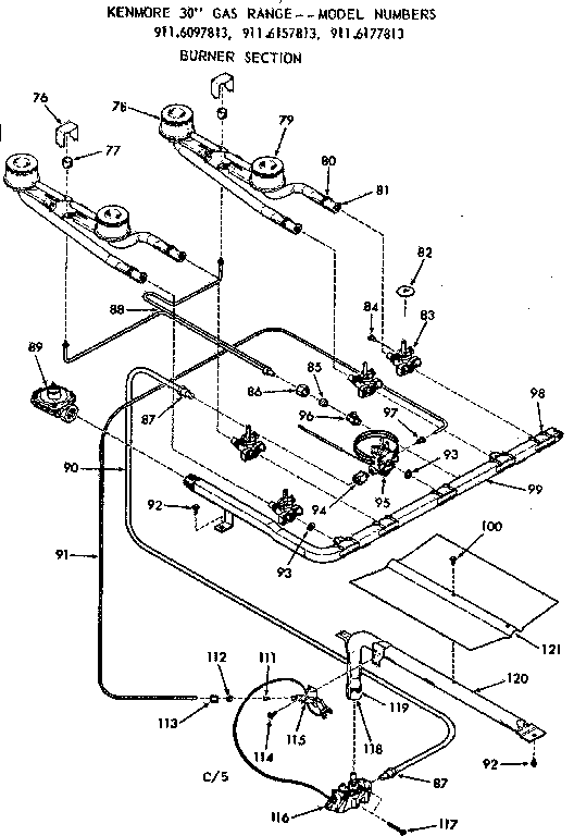 Burner section