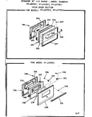 Oven door section