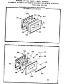Oven door section
