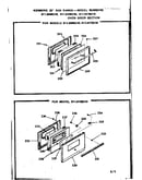 Oven door section