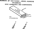 Kenmore 9116098310 wire harnesses and components diagram