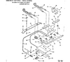 Kenmore 9116168111 burner section diagram