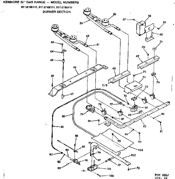 Burner section