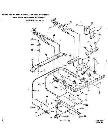 Burner section