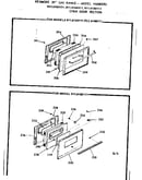 Oven door section