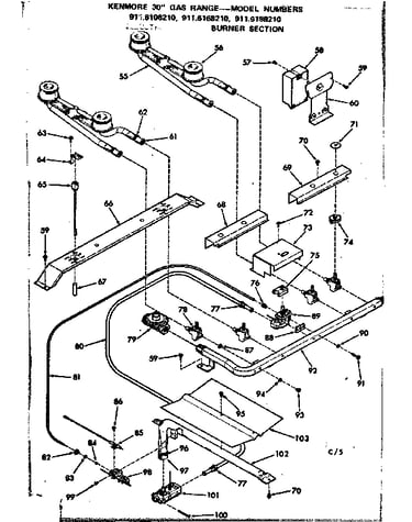 Burner section