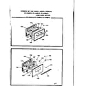 Kenmore 9116168210 oven door section diagram