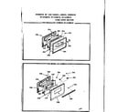 Kenmore 9116168210 oven door section diagram