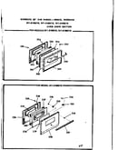 Oven door section