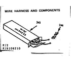 Kenmore 9116168210 wire harness and components diagram