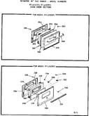 Oven door section