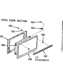 Oven door section