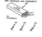 Kenmore 9119108010 wire harnesses and components diagram