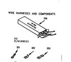 Kenmore 9116208011 wire harnesses and components diagram