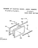 Oven door section