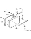 Oven door section