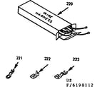 Kenmore 9116208112 wire harnesses and components diagram