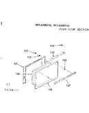 Oven door section