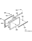 Oven door section