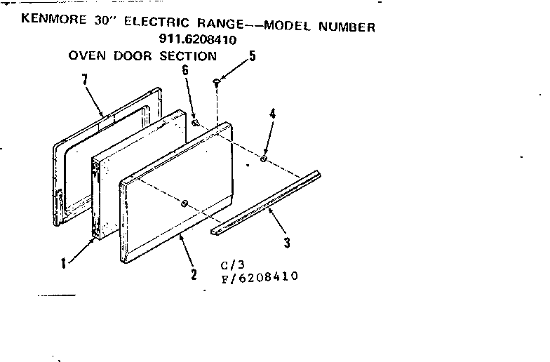 OVEN DOOR SECTION